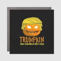 Funny Halloween Trumpkin Car Magnet