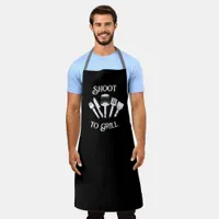 Funny Grilling Gift for Men – Shoot to Grill Apron