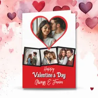 Personalized Photo and Text Valentine's Day Card