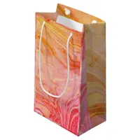 Trendy Modern Elegant Chic Marble Small Gift Bag