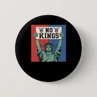 No Kings Classic Patriotic Style Button