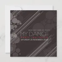 Funky House Dance Party Invitation