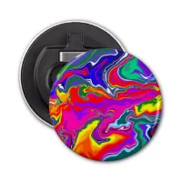 Rainbow River Fluid Art Bottle Opener