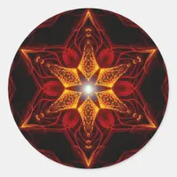 Staritual Fractal Classic Round Sticker