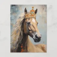 Cute Horse in a Crown  Postcard