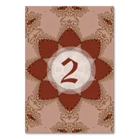 Vintage Romance Lace Wedding  Table Number Card