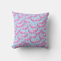 Pink Flamingos Throw Pillow