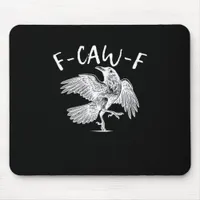 F-Caw-F Raven Retro Classic Mouse Pad