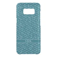 Teal Blue Austen Pride Prejudice Netherfield Ball Uncommon Samsung Galaxy S8 Case