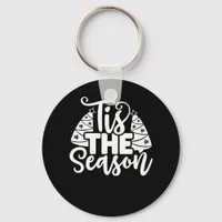 Tis Season To Careful - Retro Vintage Style Keychain