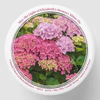 Pink Hydrangeas Flowers Memorial Mini Candle Favors