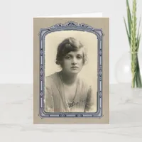 Vintage Beauty, Birthday Greetings Card