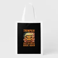 Trumpkin Halloween Pumpkin Make Halloween Great Ag Grocery Bag