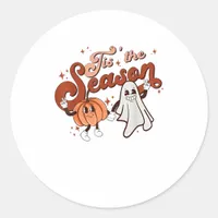 Tis The Season Funny Halloween Costume Classic Round Sticker