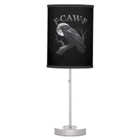 Crow F-Caw-F Funny Bird Moon Retro Classic Table Lamp