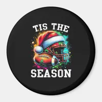 Tis The Season Football Mom Christmas Santa Hat Co Magnet