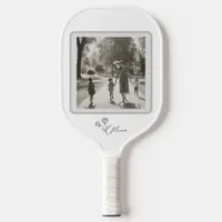 Minimalist Elegant Floral Mom  Pickleball Paddle
