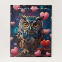 Love Heart Owl  Jigsaw Puzzle