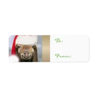 YOUR GOAT PHOTO Goat Christmas Gift Tag