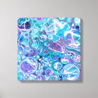 Blue Rhapsody | Abstract Art Canvas Print