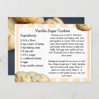 Vanilla Sugar Cookies Recipe Card