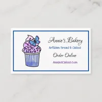 Bakery | Butterfly Cupcake Business Card