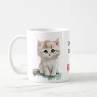 Adorable Kitten Childless Cat Lady for Kamala  Coffee Mug