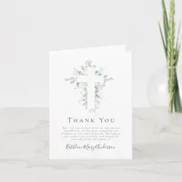 Sympathy Eucalyptus Funeral Thank You Note  Note Card