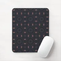 Stars And Unique Spaceship Pattern Mouse Pad