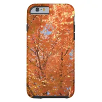 Pretty orange Fall Autumn Leaves Photograph  Tough iPhone 6 Case