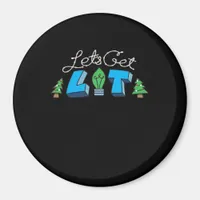 Let's Get Lit Christmas Classic Magnet
