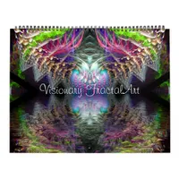 Visionary Fractal Art 12 Months Calendar