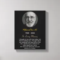 In Loving Memory of Grandpa Canvas Print