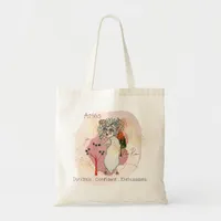 Aries The Ram Character Traits Zodiac Sign Tote Bag