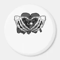 Sunand One Skeleton Heart Hands Unique Expression Magnet