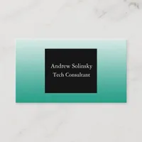 Teal  Gradient  Business Cards