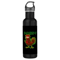 F-Caw-F Chicken Classic Retro Graphic Stainless Steel Water Bottle