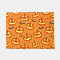 Laughing Pumpkins Cute Halloween Doormat