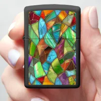  Funky Stained Glass Vibes Zippo Lighter