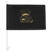 Cottagecore Mushrooms Fungi Goblincore Aesthetic Car Flag