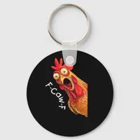 F-Caw-F-Chicken Classic Vintage Graphic Keychain
