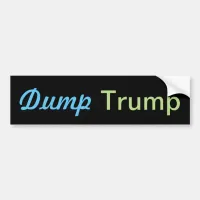 Dump Trump Bumper Sticker