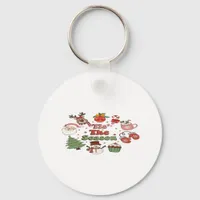 Tis The Season Christmas Acrylic Block Keychain