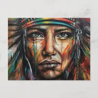 Beautiful Native American Postcard