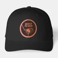 Funny Queen of the Green Golf Club Ball Tee Leather Patch Hat