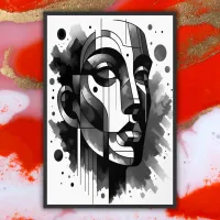 Abstract Face | Gallery quality Giclee prints