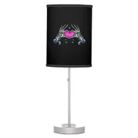 In Death - Skeleton Heart Hands Table Lamp