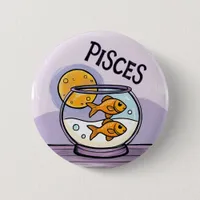 Picese star sign fish zodiac star button