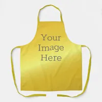 Create Your Own Metallic Sunshine Gold Faux Foil Apron