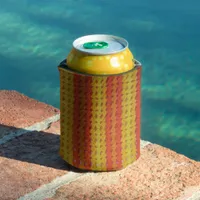 Can Cooler - Yellow and Orange crochet